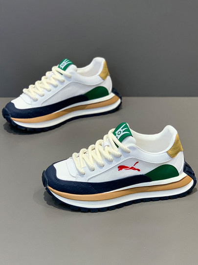 欧洲站男鞋2025新款夏季网面透气运动休闲鞋厚底增高鞋阿甘老爹鞋