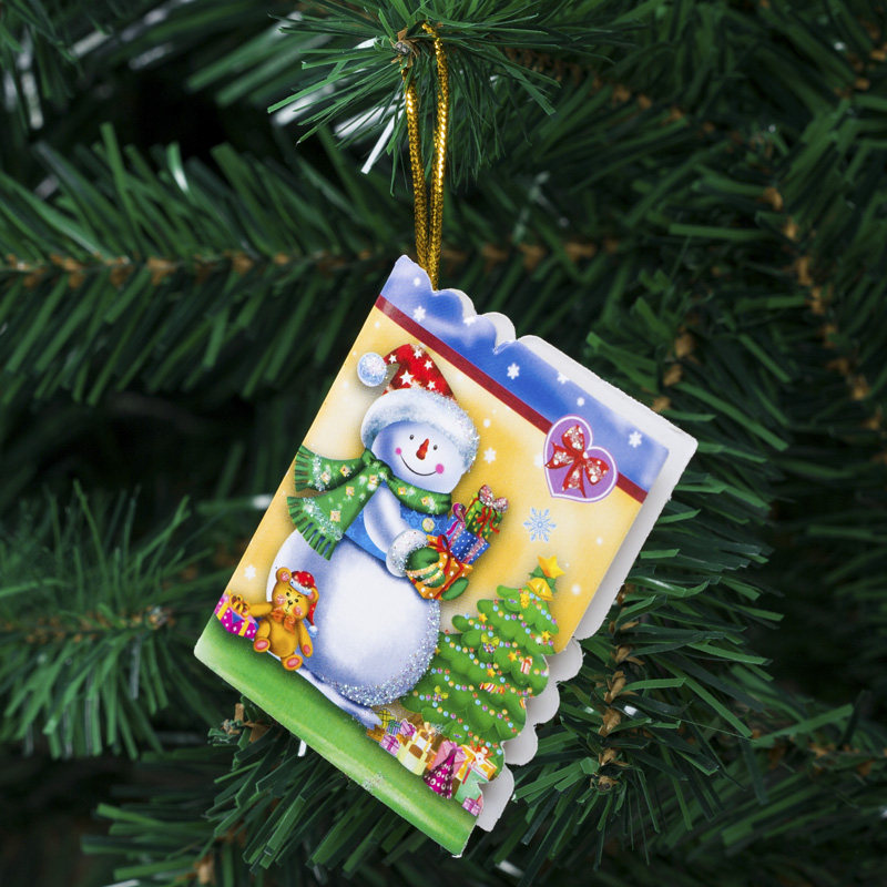 Christmas gift Santa Snowman Card Christmas Tree Accessed with Less Management Marketing Water Boat Song