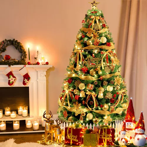 Интернет-знаменитости, Рождественская елка, домашняя посылка, большие светящиеся украшения, 1,2 метра, 1,5 метра, украшение праздничной сцены своими руками, композиция