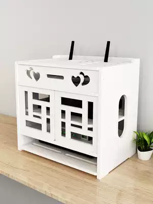 Punch-free router rack wifi light cat storage layer rack plug-in cable remote control finishing machine upper box storage rack