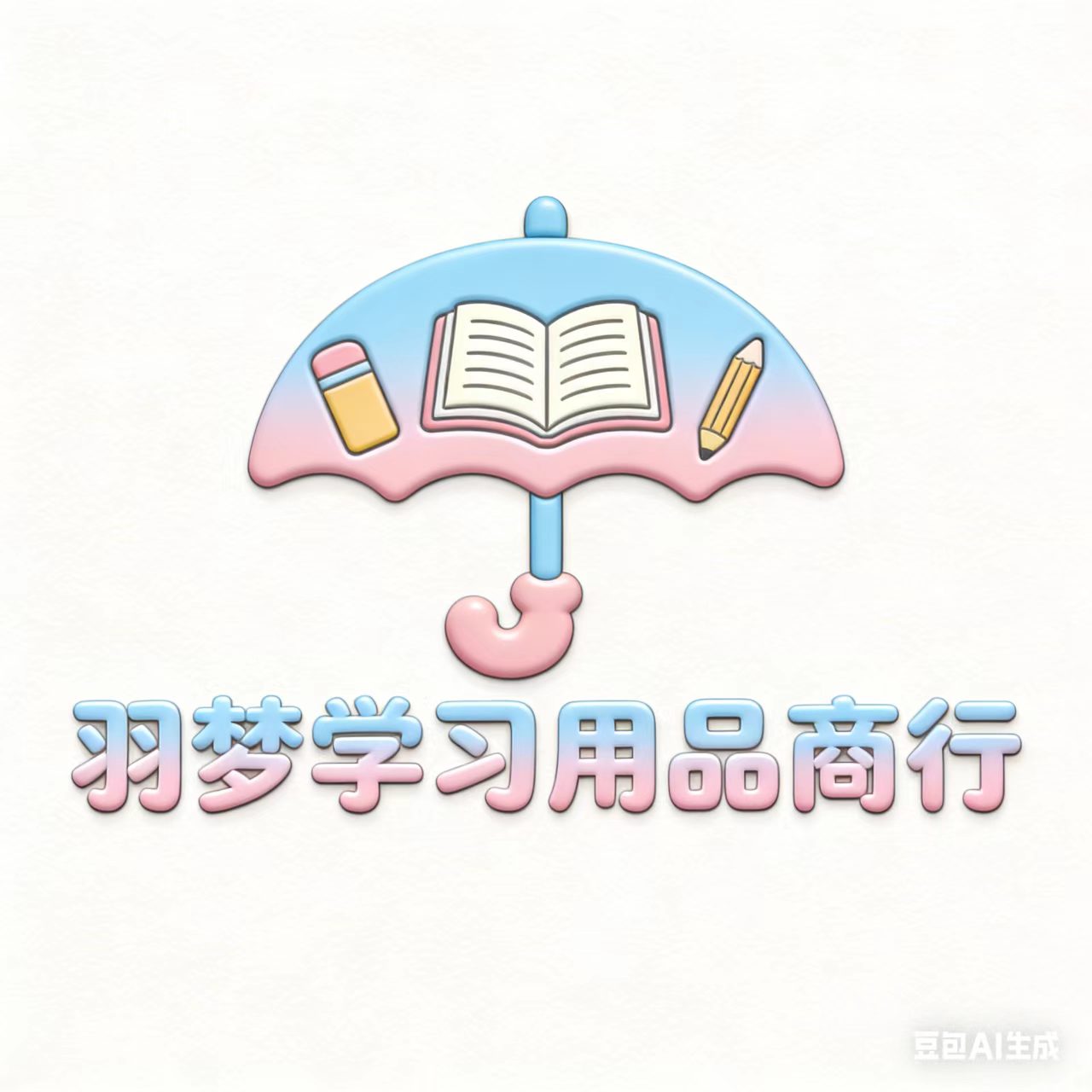 羽梦学习用品商行的LOGO