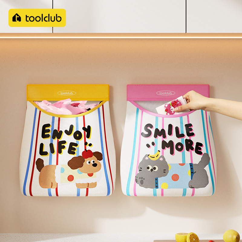 ゴミ袋 収納 収納用品 壁掛け キッチン 大容量 便利バッグ 買い物バッグ バッグ ビニール袋 ネットバッグ