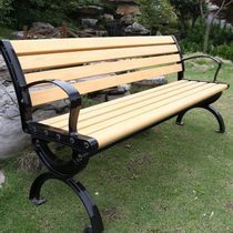 Park chair bench solid wood anti-corrosion bench garden chair square bench outdoor rest bench