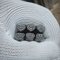 Auspicious cloud pattern Ruyi pattern steel seal chisel carving knife for gold and silver jewelry chisel hand skill steel seal punch support customization