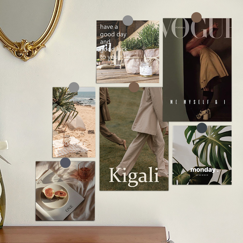 15 New Fresh and Simple ins Style Cards, Postcards, French Romantic Style, Beautiful Life, Interior Decoration Wall Stickers