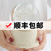 Carousel Crystal Ball Music Box Music Box Music Box Happy Birthday Gift Little Girl Send Girls Heart