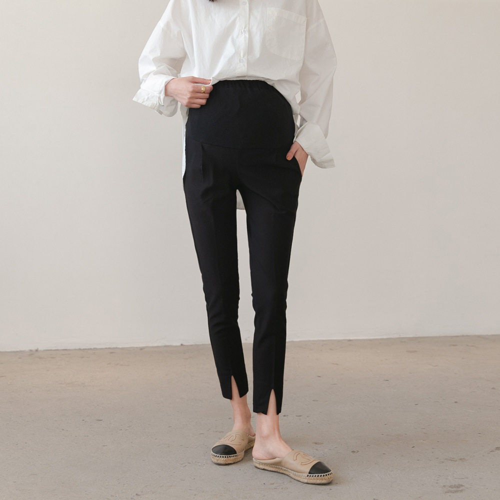 Pregnant women's leggings spring and autumn new high-waist outerwear slimming nine-point pants straight-leg pants fashion pencil pants