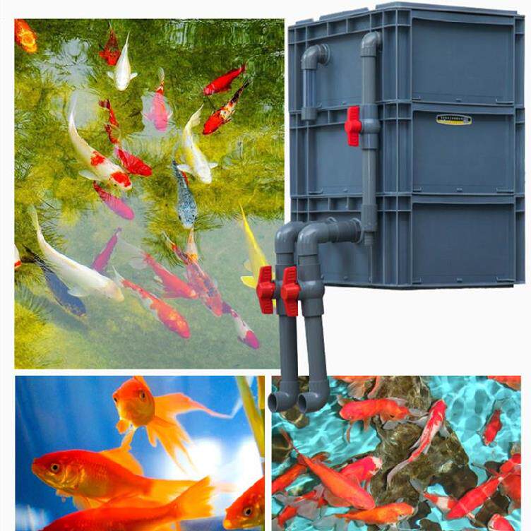 Fish tank filter free water change external open purifier four-layer filter box self-made water tank stainless steel electric