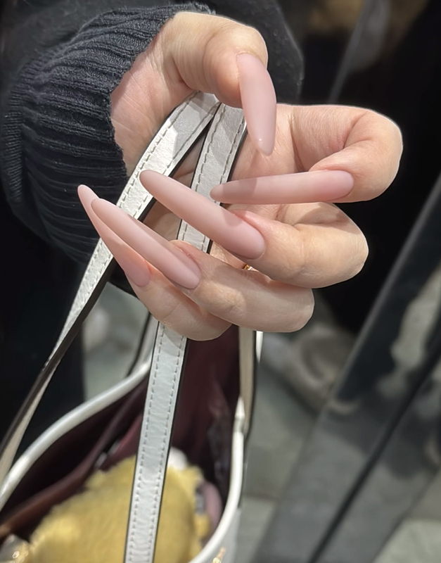 2025 Exaggerated Extra-Long Zhen Huan Nude Matte Wedding Nails, Detachable and Reusable, Handmade Finished Product 2025 Exaggerated Extra-Long Zhen Huan Nude Matte Wedding Nails, Detachable and Reusable, Handmade Finished Product