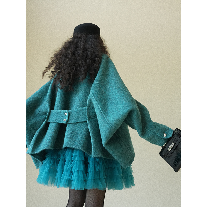 Aconiconi|Sydney Coast Sheep Wool Rabbit Fur Mulberry Silk Loose Fit Double-Sided Wool Coat Aconiconi|Sydney Coast Sheep Wool Rabbit Fur Mulberry Silk Loose Fit Double-Sided Wool Coat