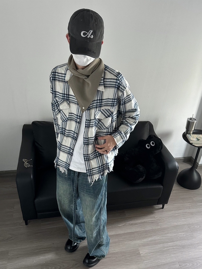 Rever React | Multi-Shaped Snap-Button Scarf, Waffle Scarf, Shawl, Autumn and Winter Layering, Windproof, Multi-Color