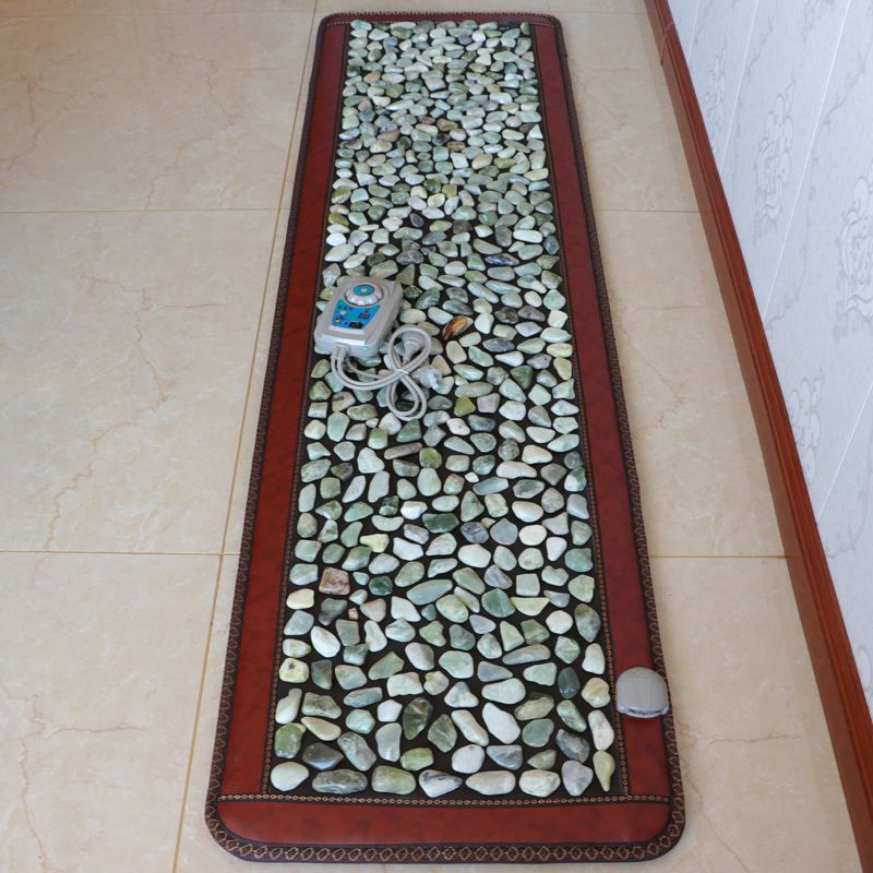 Just Health electric heating pebble foot massage foot pad Home natural jade foot massage blanket toe pressure plate