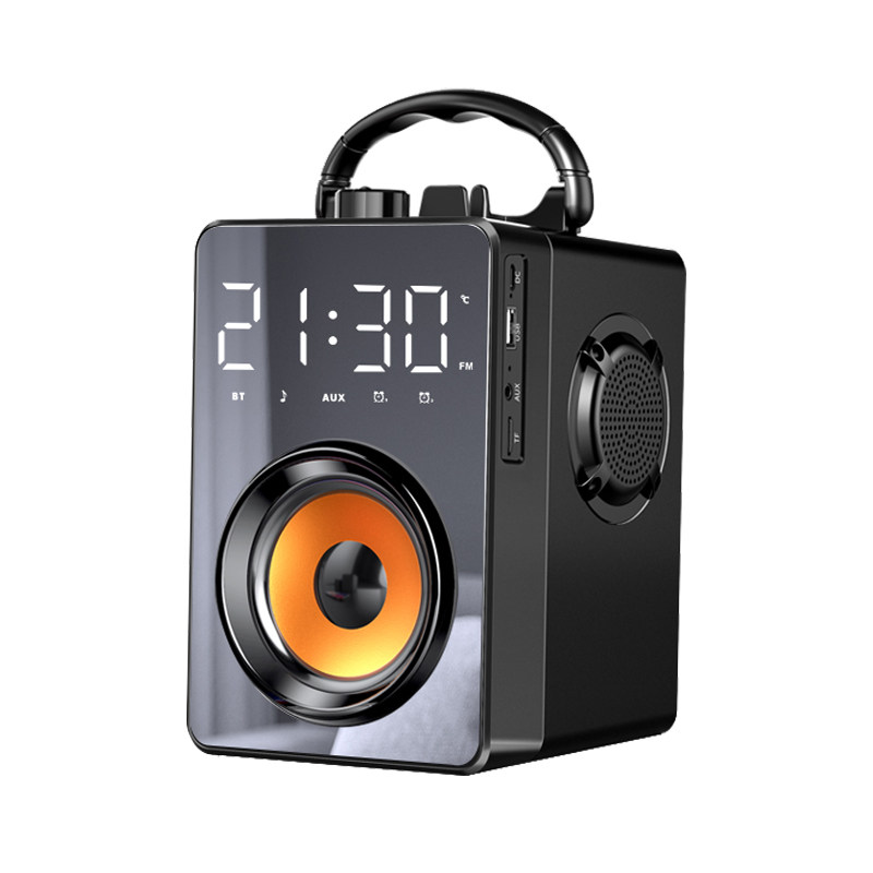 Bluetooth speaker Large volume Sound Home Small portable wireless low sound cannons 3d surround square dance outdoor with mike microphone K song specular handheld dual horn card U pan high sound quality