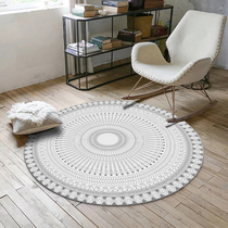 Round Carpet Living Room Tea blanket Ins dresser Chair bedroom Moroccan Nordic folk Rounded Ground Cushion Round