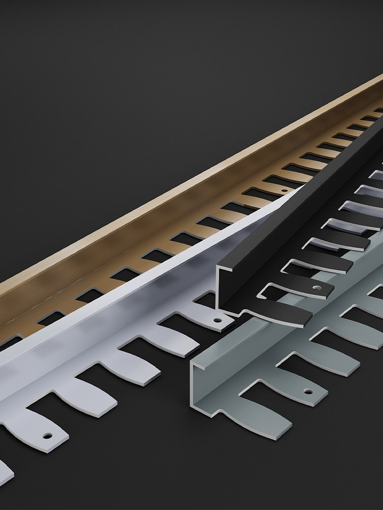 Aluminum Alloy Edge Strips, Tile Edge Strips, Wood Floor Threshold Strips, Right-Angle Edge Strips, Extremely Narrow Edge Strips