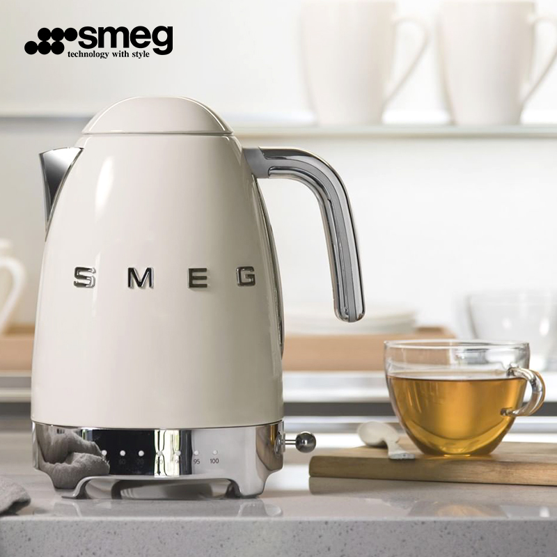 【官方正品】SMEG/斯麦格电热水壶家用保温一体不锈钢控温电水壶