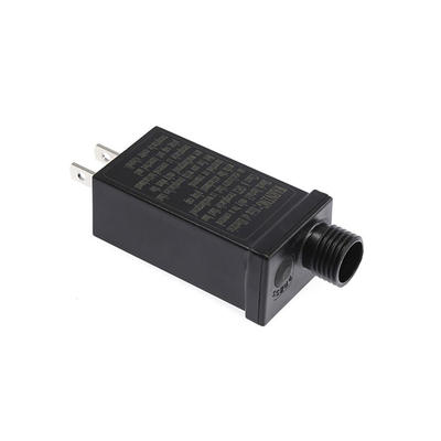 The power adapter is connected to the power transformer