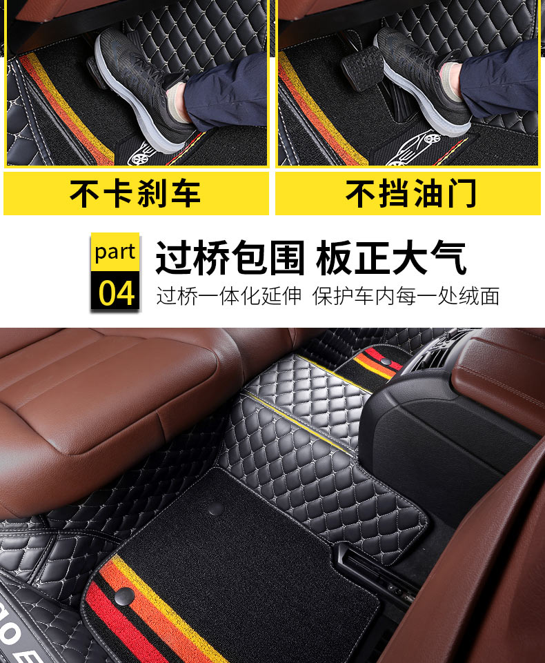 Kia K5 new and old model-specific full-coverage carpet-style car floor mats, waterproof and wear-resistant, original car foot mats