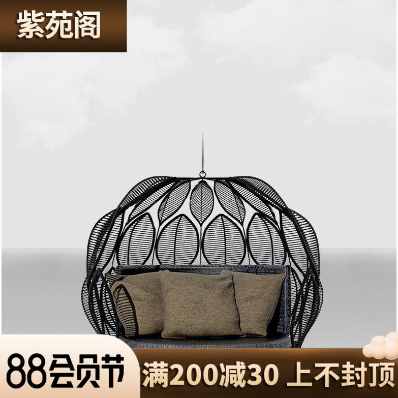 Net red bird nest hanging chair, basket vine chair outdoor courtyard room landing household cradle balcony single person hammock