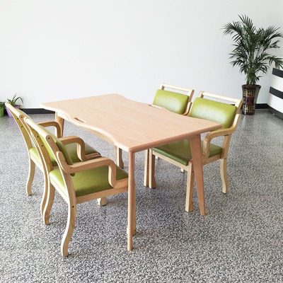 Nursing home dining table suitable for the elderly furniture dining table nursing home elderly wooden dining table dining room seat solid wood chair