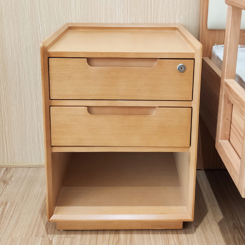 Custom Aged Care Aging Home Innate Multi-Laminate Drawer Bed Head Cabinet Nursing Home Apartment Bedroom Containing Cabinet
