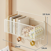 Модель белого цвета со средним крючком (в комплекте липкий крючок + бесследные гвозди)