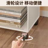 Книжная полка, тележка для домашнего использования для школьников, многослойная простая система хранения, книжный шкаф