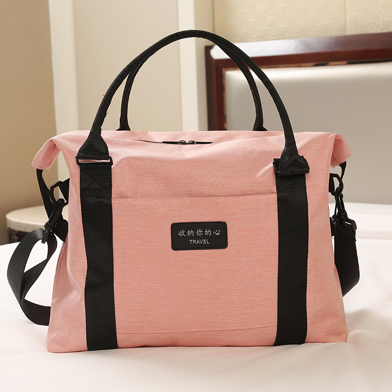 Travel Bag Portable Woman Portable Waterproof Containing Bag Large Capacity Luggage Bag Fitness Bag Men's Sleeve Pull Rod Suitcase