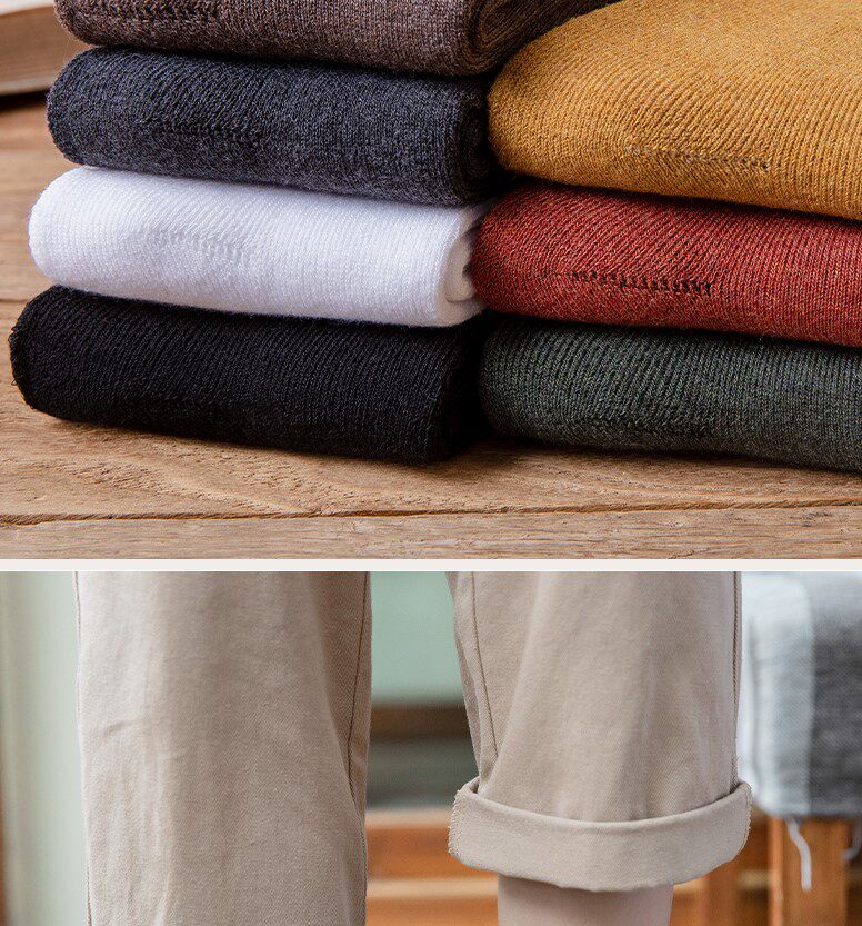 Шнурки 袜子女舒适长袜女ins潮中筒黑色长筒纯色高筒加厚保暖加绒小腿袜