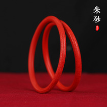 Cinnabar bracelet for women high purity natural genuine raw ore flagship store jingle bracelet birthday gift for mom