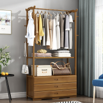 Wardrobe Simple Home Floor Clothes Cap Rack Bedroom Hanger Containing Cabinet Hung Clothes drawers Shelf minimalist Hyundai