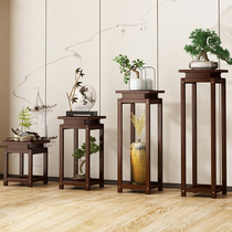 Flower shelf Living room minimalist shelves indoor flower pots shelf New Chinese single floor style chandelia antique flowers a few