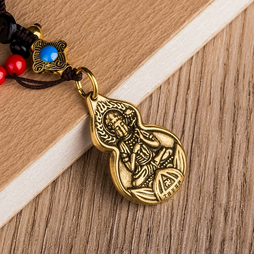 Латунный чай Тегуаньинь, подвеска, брелок, украшение на сумку, плетеный аксессуар ручной работы, ремешок