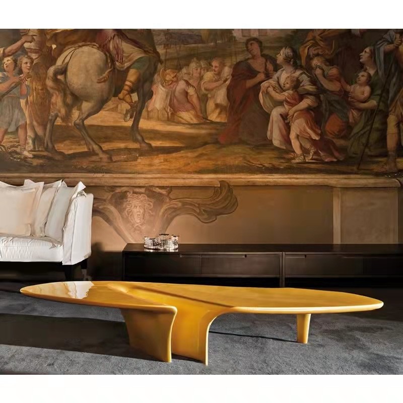 New creative special-shaped fiberglass coffee table Italy Driade waterfall minimalist designer template