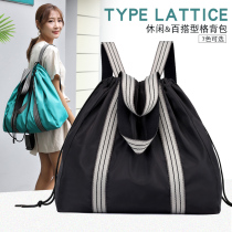 Casual large capacity backpack womens new versatile backpack womens shoulder bag nylon Oxford canvas bag