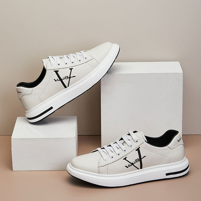 Vickibrown New Trendy Men's Shoes, Light Casual Style Sneakers for Men, Height-Increasing