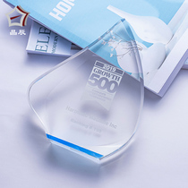 Trophy customization original K9 crystal trophy customization excellent staff award trophy creative license plate customization