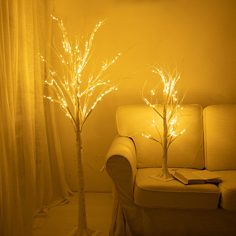 Net Red LED Tree Lights Ins Shop Room Arrangement Bedroom Living Room Decoration Romantic Ambience Luminous Live Color Lights