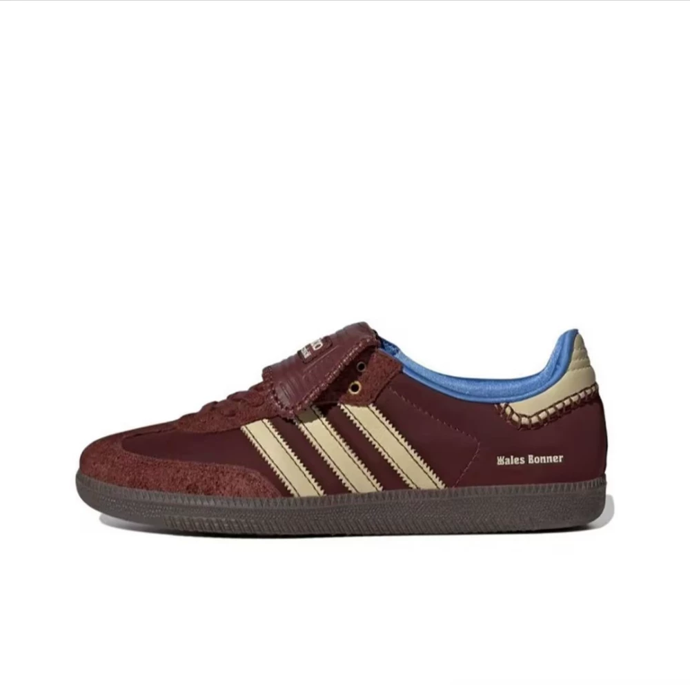 Объединенные кроссовки Samba Wales Bonner x adidas для мужчин и женщин с длинным язычком, ретро, 2023 новый