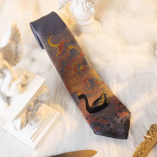 [Луна звезда слон] JK/DK маленькая золотая линия jiejie gold emelcodery tie [Dream of Swan] Пятно