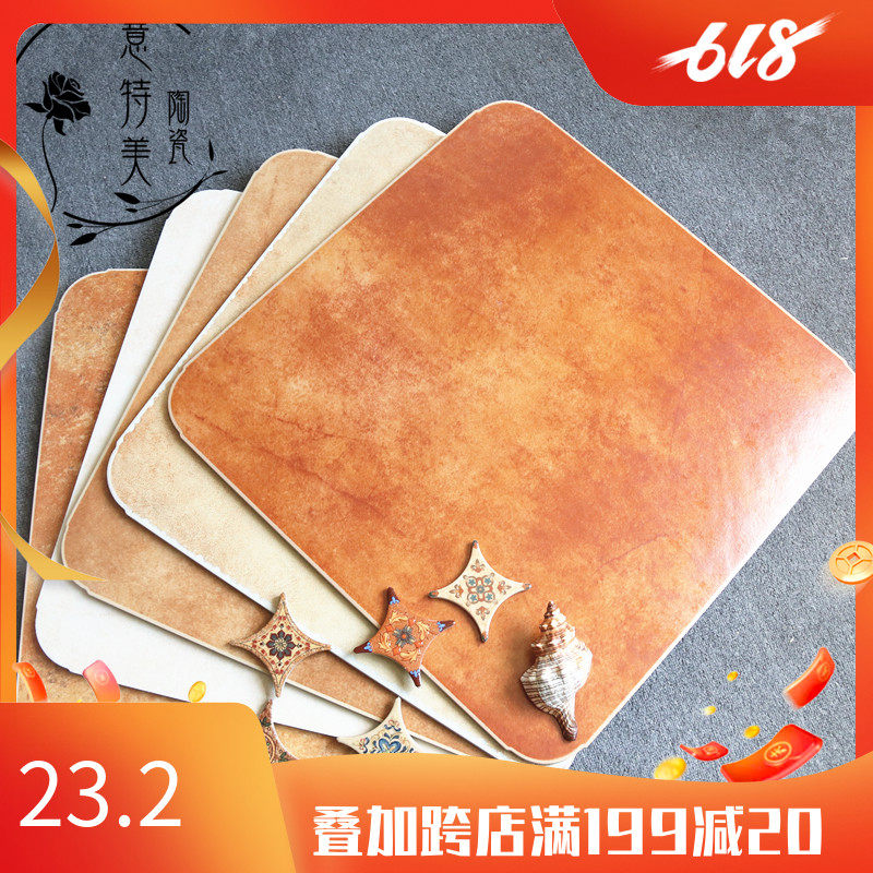 American fillet antique brick 600X600 Living room balcony Villa floor tile Dining room bedroom Vintage tile Floor tile