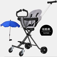 Черная роговая ручка на четырех колесах, тормоз, подушка