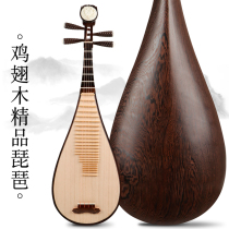 Chicken wing wood pipa musical instrument adult grade test special mahogany lute for beginners beginners special pipa