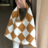 Шахматы, барсетка ручной работы, набор материалов, плетеный крючок для вязания, иголка, сумка подмышку, «сделай сам»