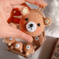 Подвеска ручной работы, брелок, с медвежатами