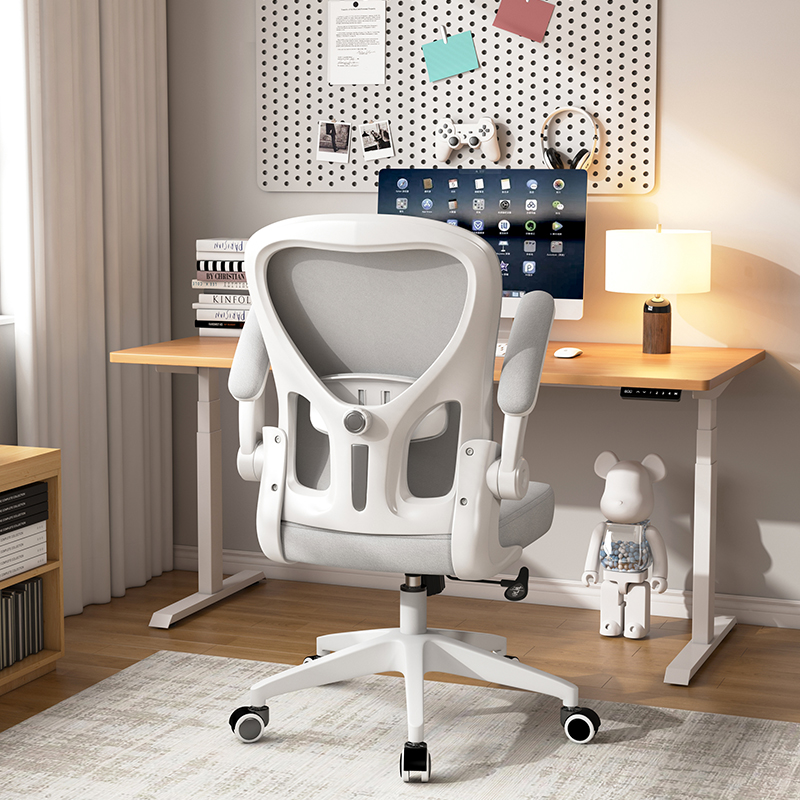 3rd Generation Xiaoyao Model [Three-Proof Technology Cloth] Castle White/Four-way Adjustable Lumbar Support/Latex Seat Cushion