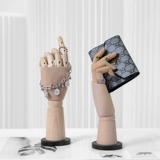 Реалистичная модель рук из натурального дерева, манекен головы, ювелирное украшение, подвеска, механический стенд, подвижный сустав