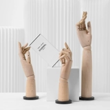 Реалистичная модель рук из натурального дерева, манекен головы, ювелирное украшение, подвеска, механический стенд, подвижный сустав