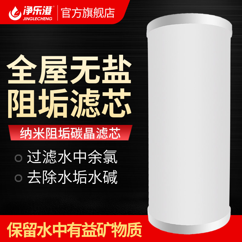 10 inch big fat sintered activated carbon scale inhibitor factor salt-free water softener filter element to remove scale water alkali residual chlorine carbon rod