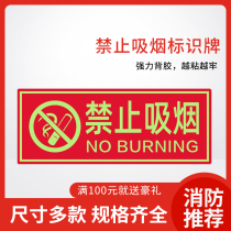 Safety ID Signs Stickers Ban Smoking Factory Warehouse Sites Forbidden Pyrotechnic Fire Extinguisher Fire Reminder Board